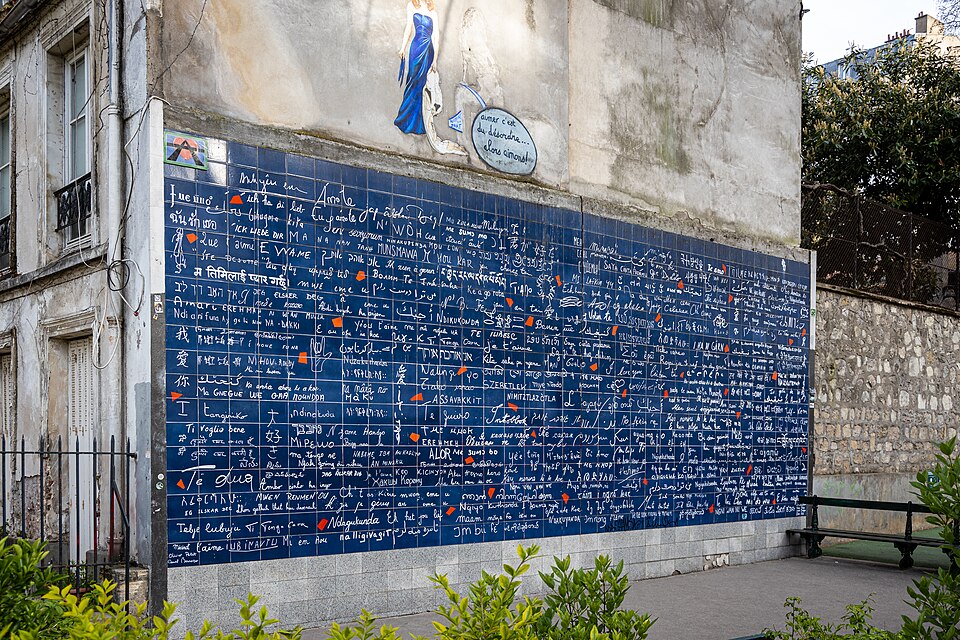 A photograph of Wall of Love