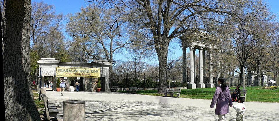A photograph of Franklin Park Zoo