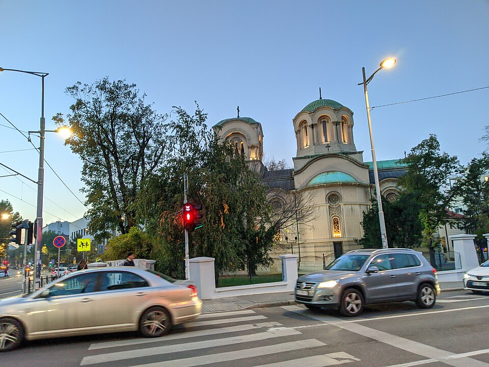 A photograph of Alexander Nevsky Cathedral