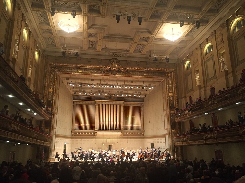 A photograph of Symphony Hall