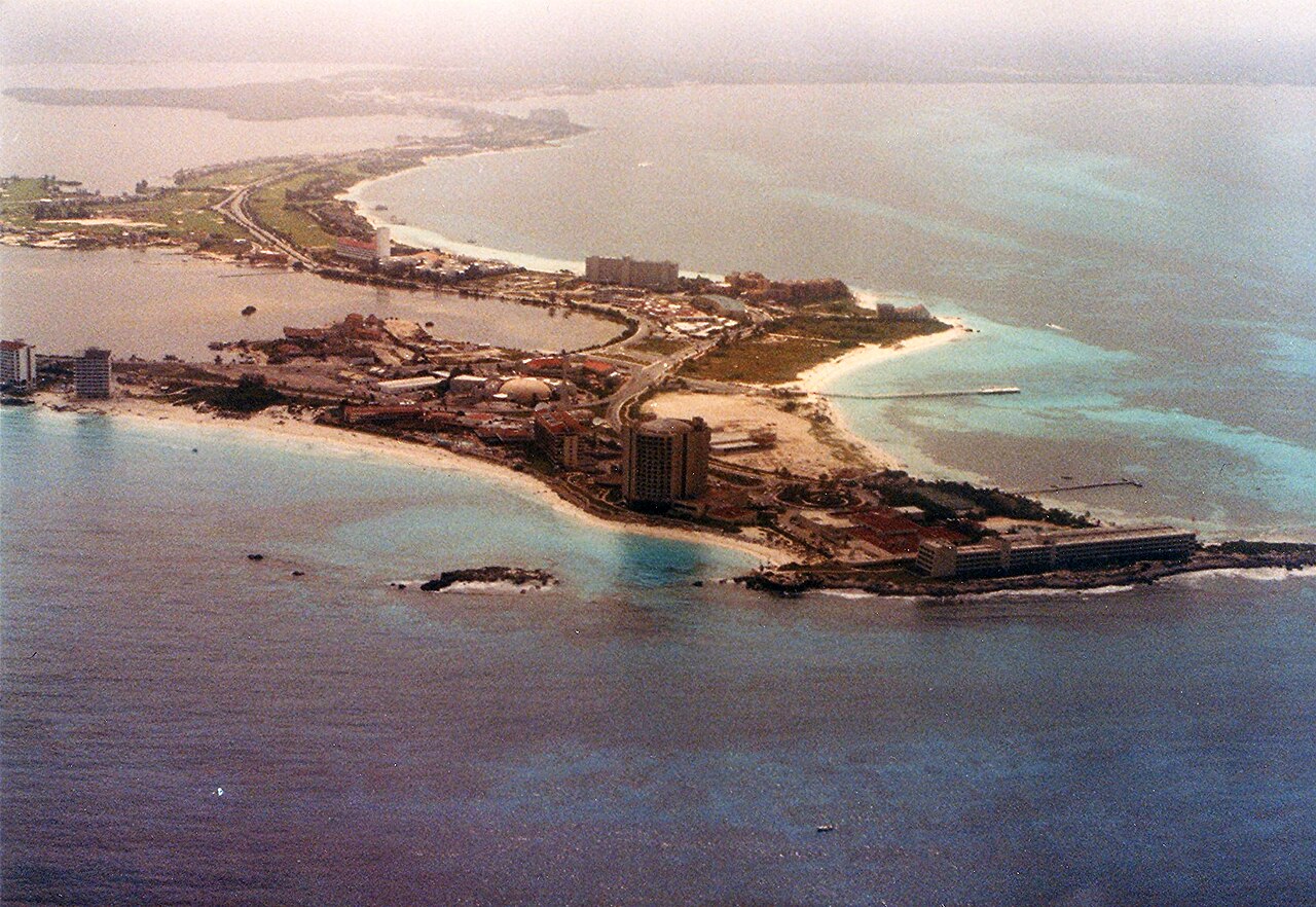 A photograph of Cancun Hotel Zone