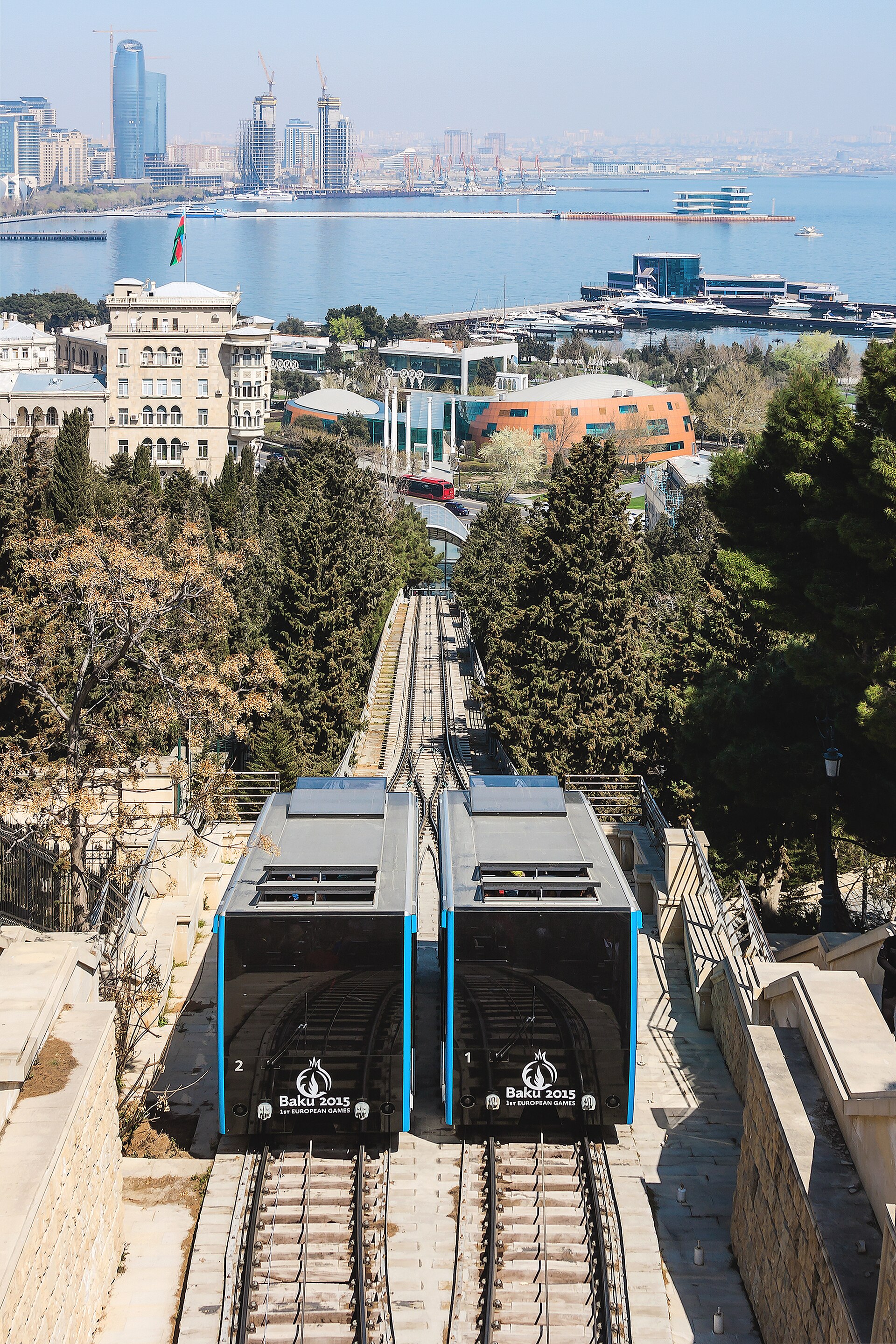 Une photographie de Baku Funicular