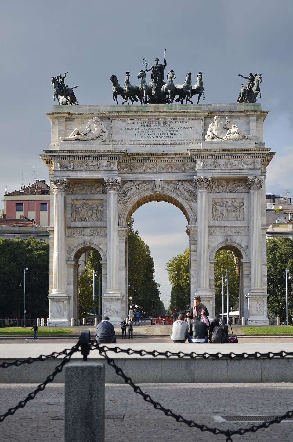 A photograph of Arch of Peace