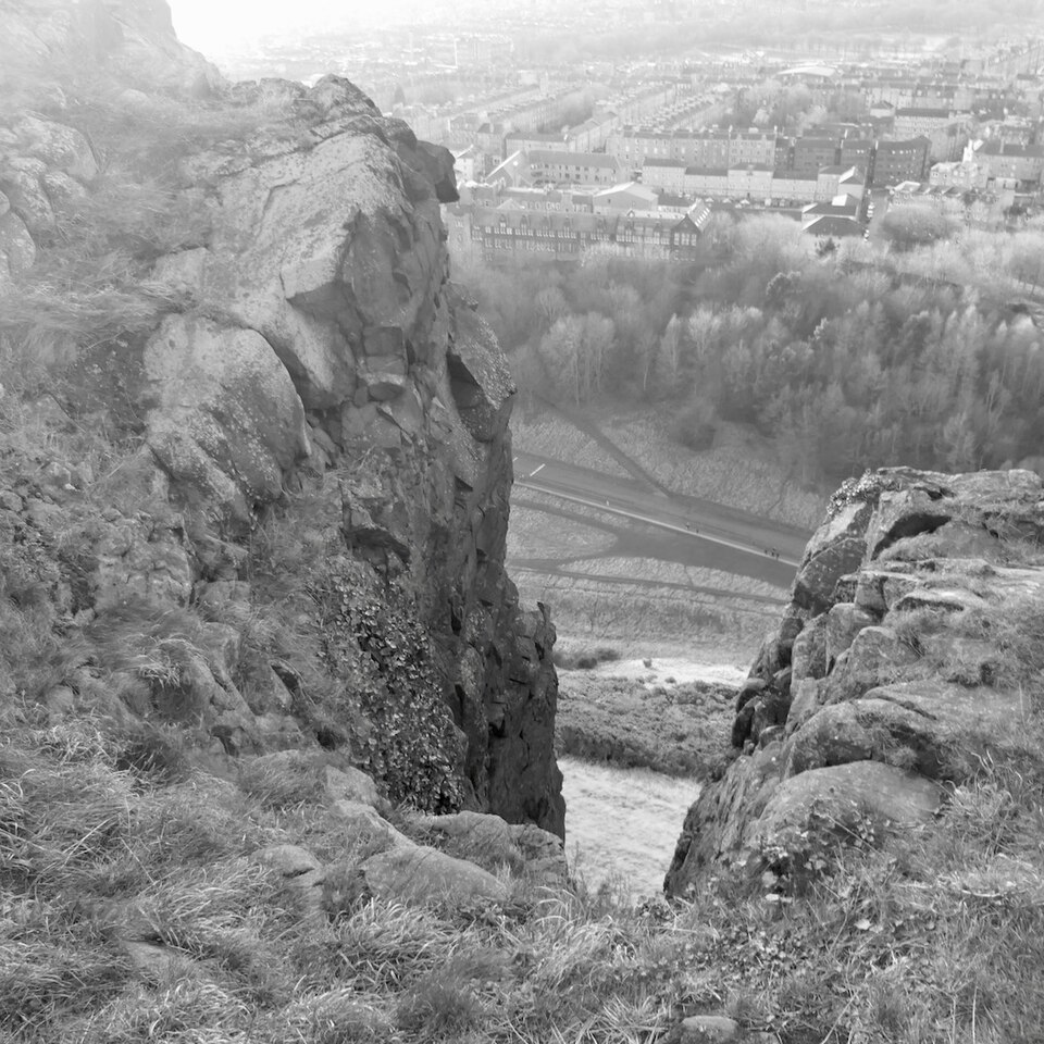 A photograph of Salisbury Crags