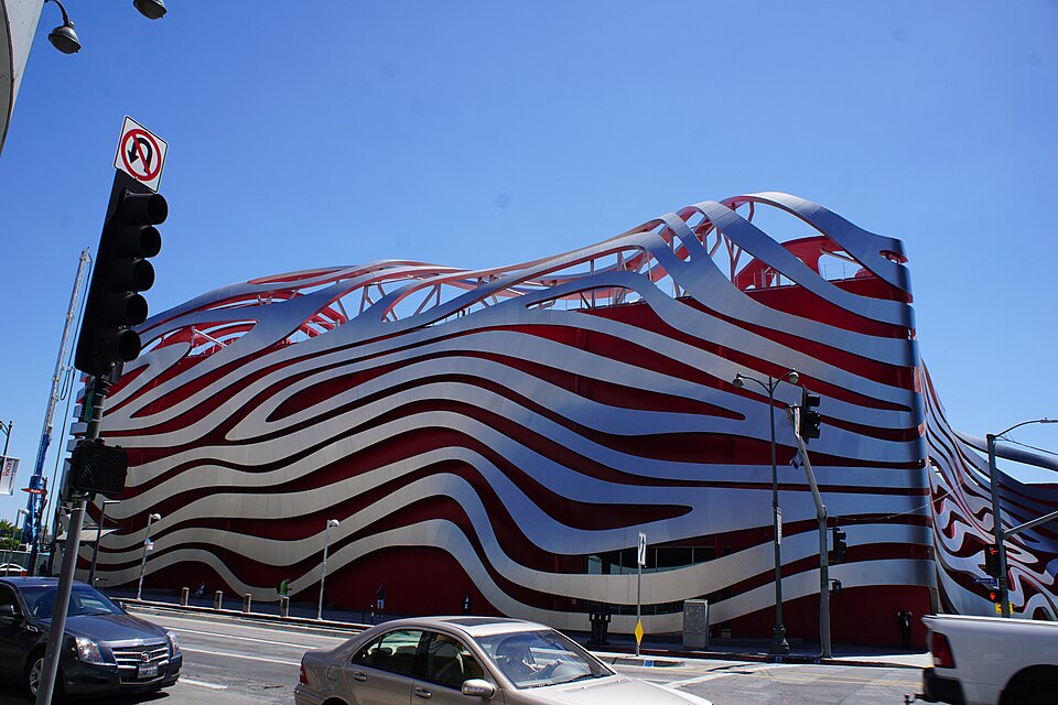 A photograph of Petersen Automotive Museum