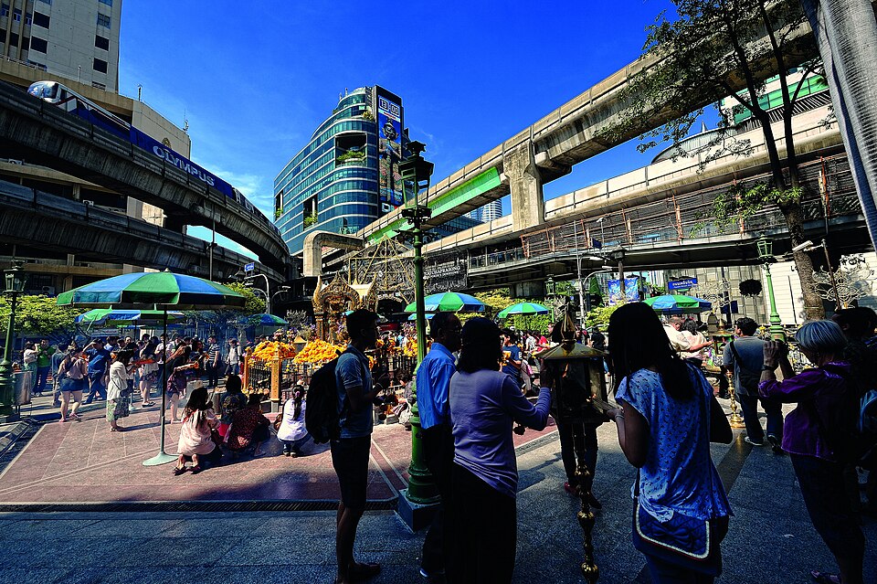 A photograph of Erawan Shrine