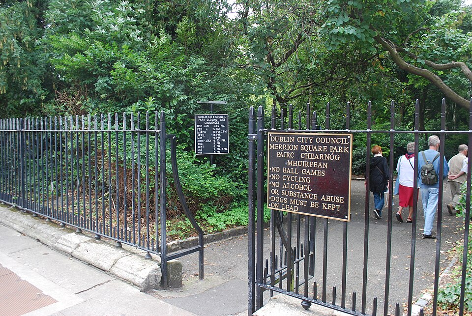 A photograph of Merrion Square