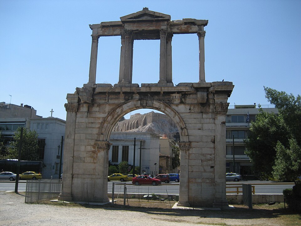 A photograph of Arch of Hadrian