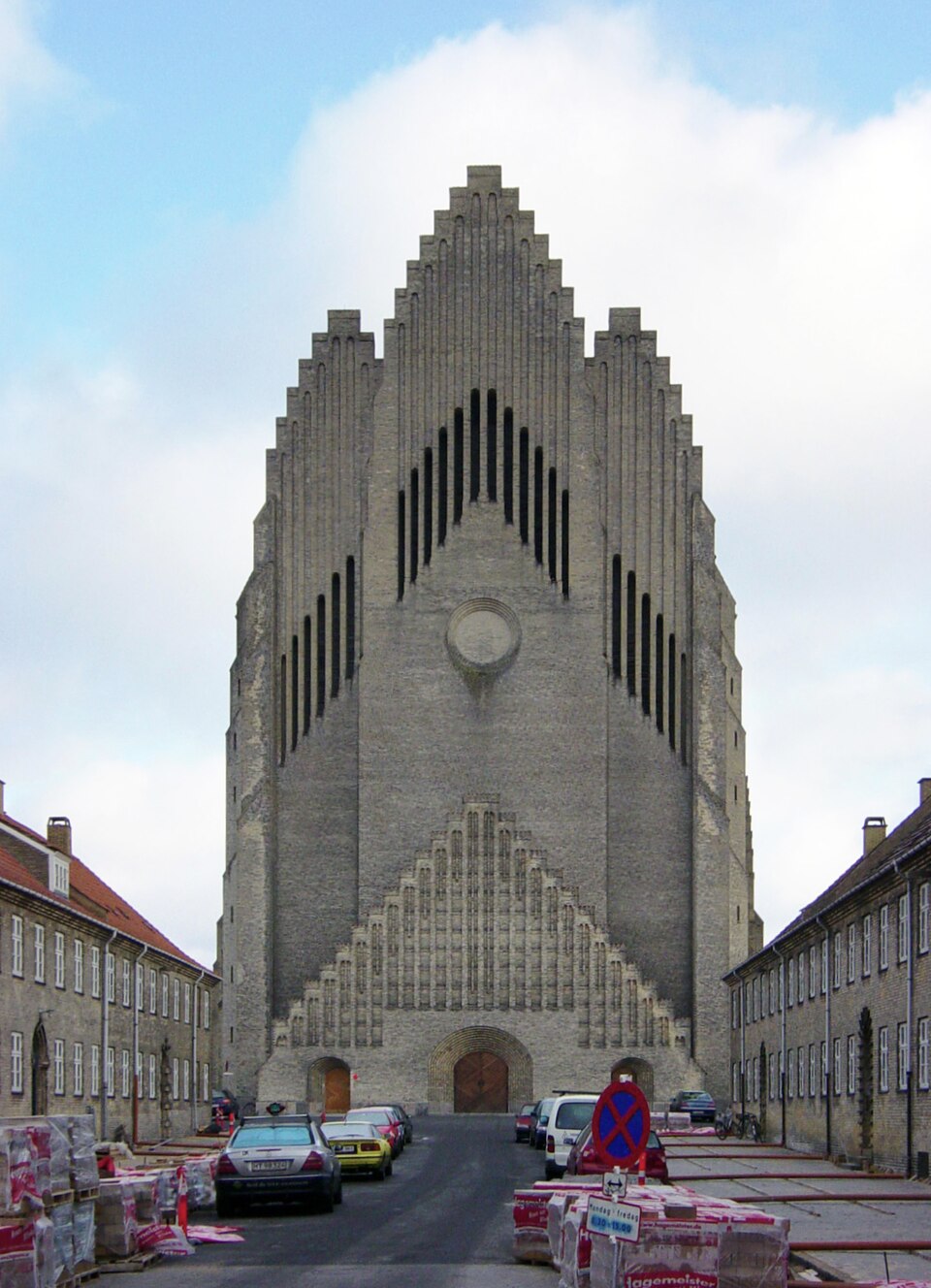 A photograph of Grundtvig's Church