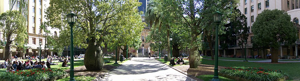 A photograph of ANZAC Square