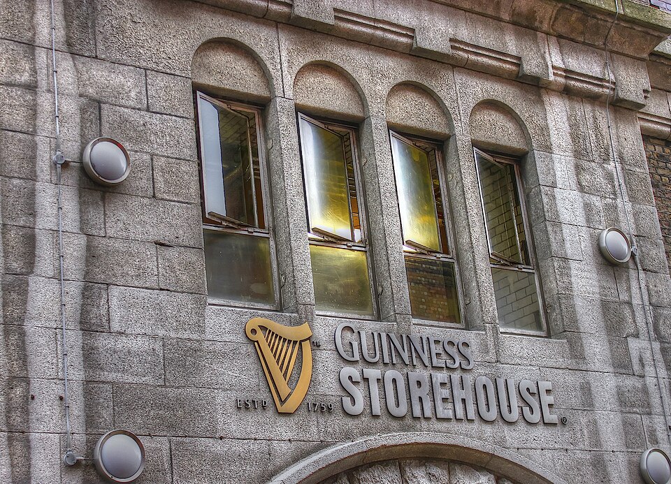 A photograph of Guinness Storehouse