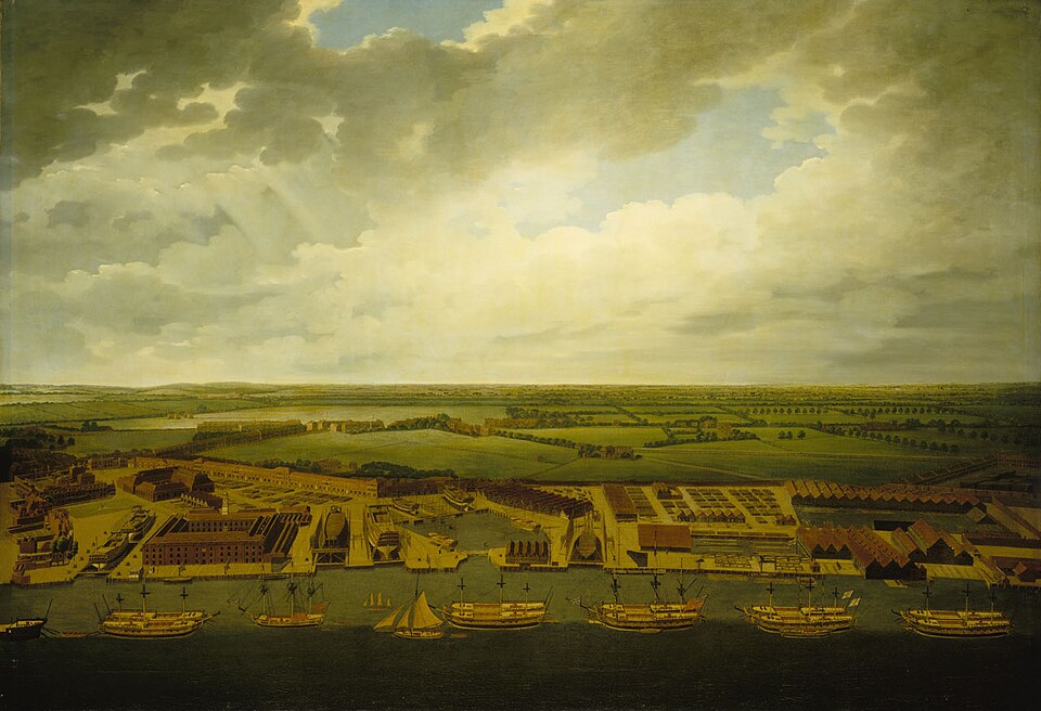 A photograph of Convoys Wharf