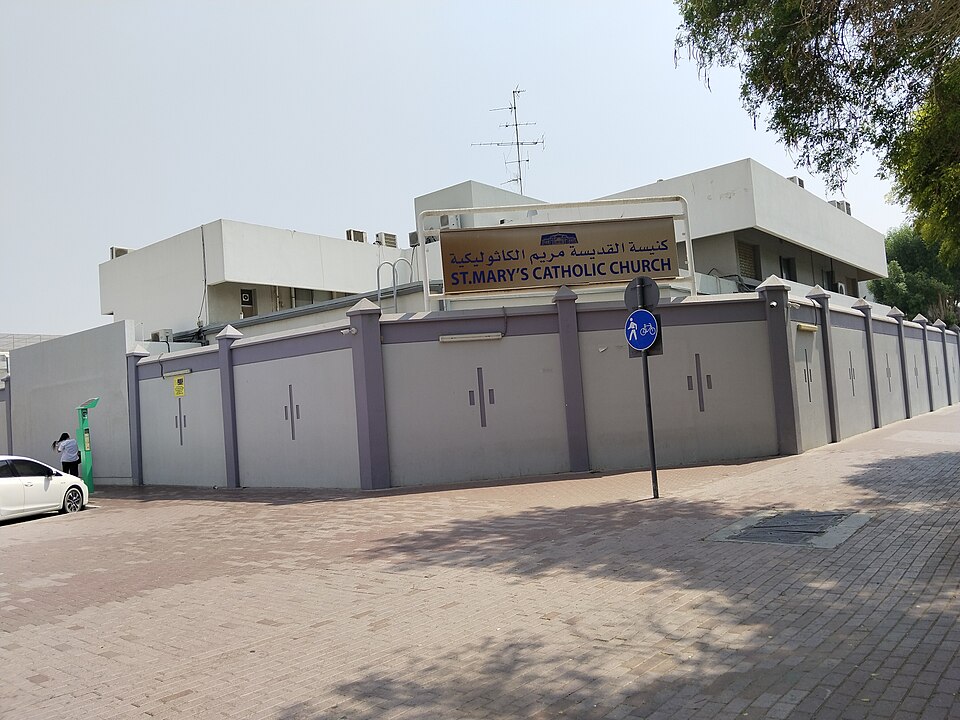 A photograph of St. Mary's Catholic Church
