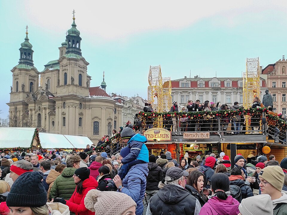 A photograph of Old Town Square