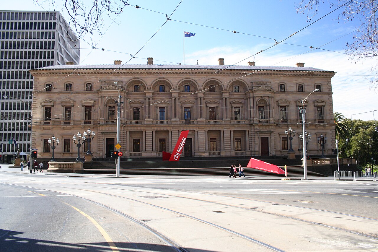 A photograph of Old Treasury Building