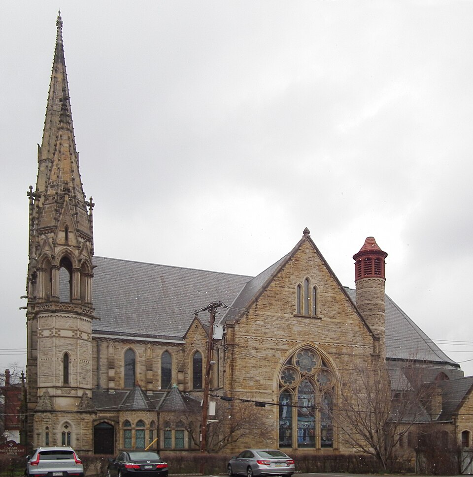 A photograph of Calvary Methodist Episcopal Church