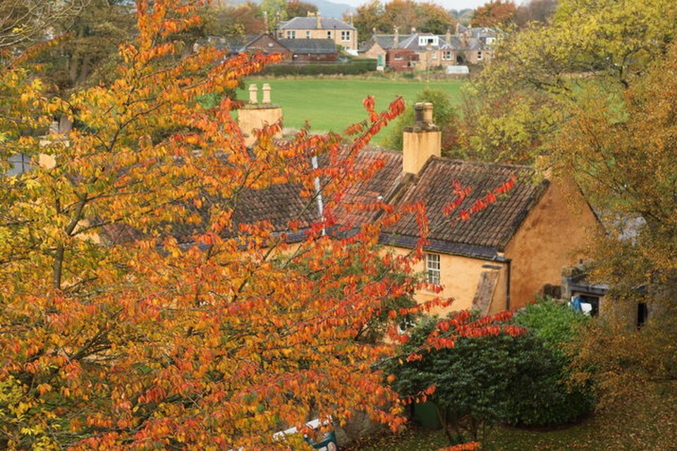 A photograph of Rosslyn Chapel, Roslin