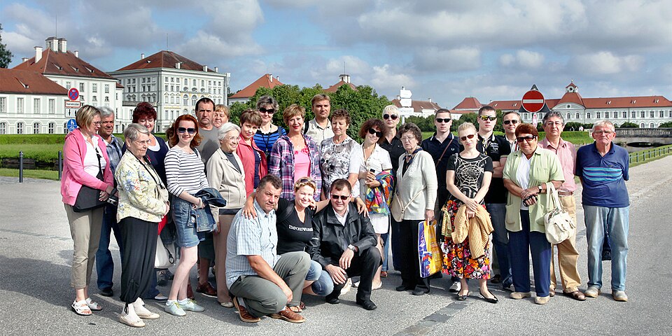 A photograph of Nymphenburg Palace
