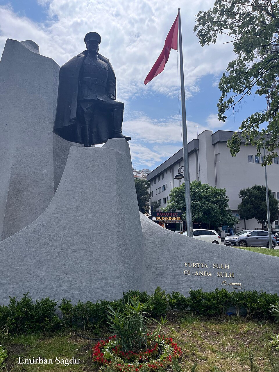 A photograph of Atatürk Heykeli