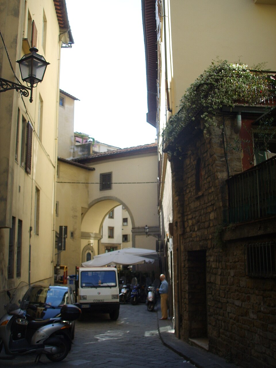 A photograph of Vasari Corridor