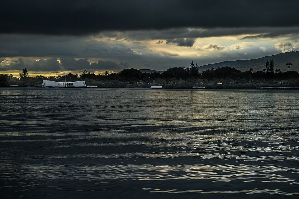 A photograph of USS Arizona Memorial