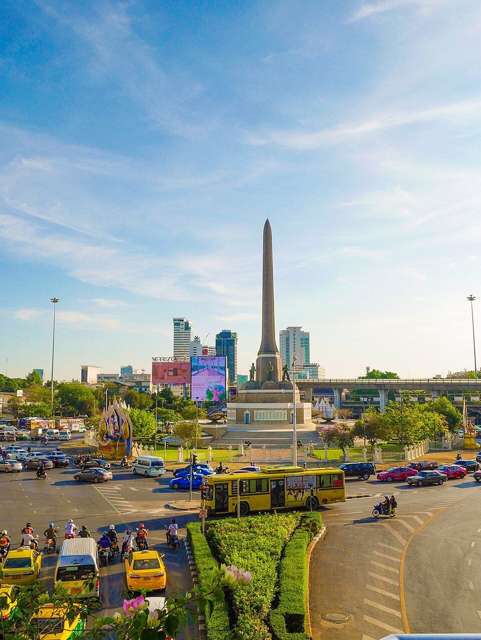 A photograph of Victory Monument