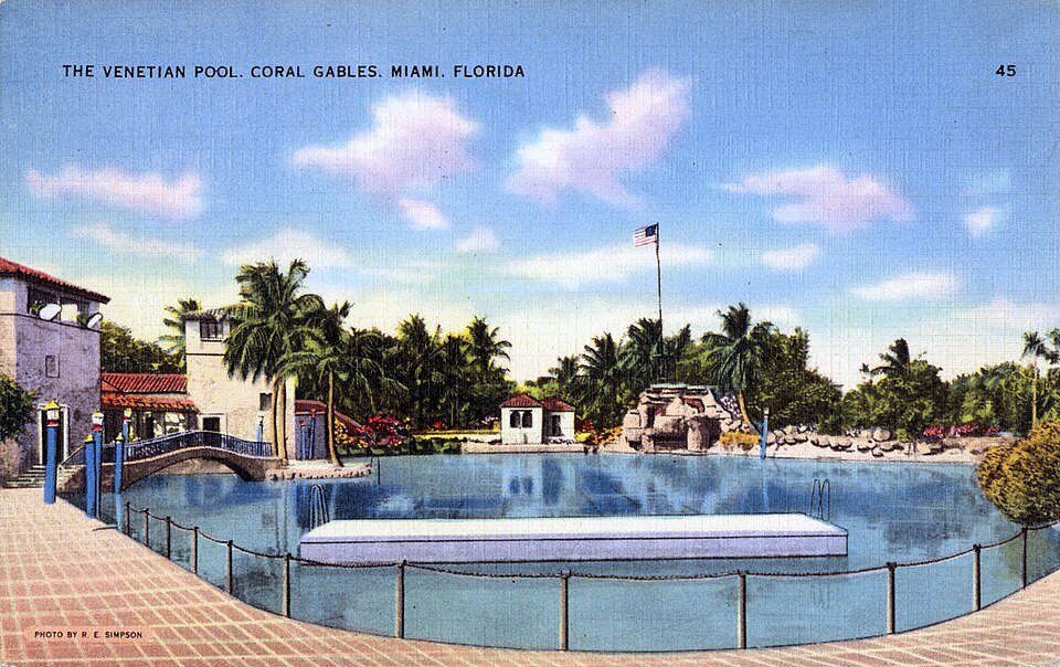 A photograph of Venetian Pool