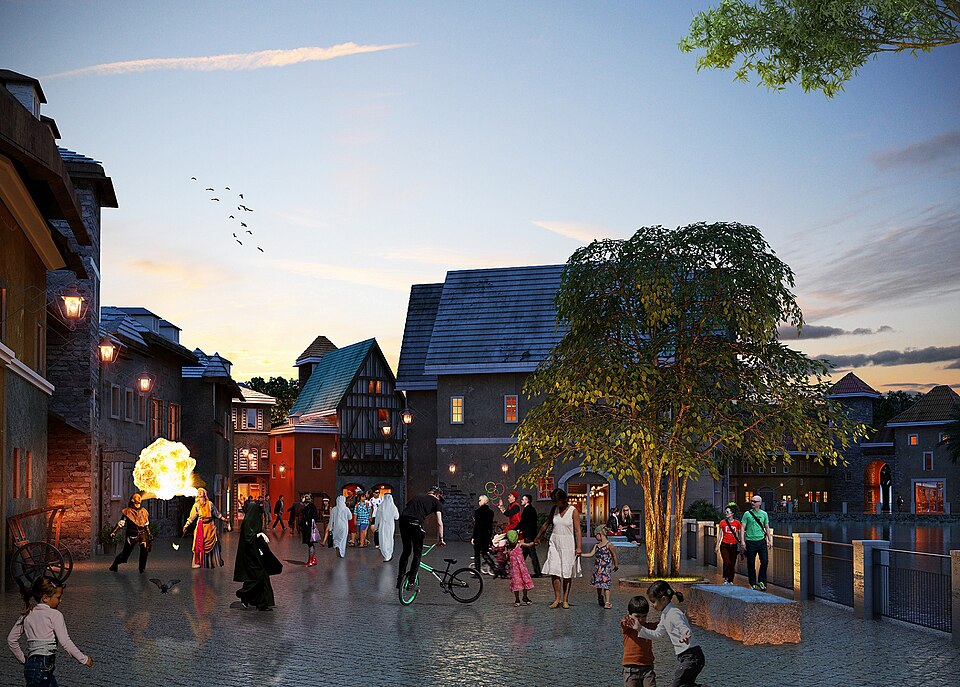 A photograph of Dubai Parks and Resorts