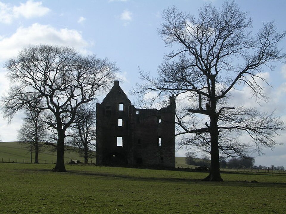 A photograph of Gilbertfield Castle