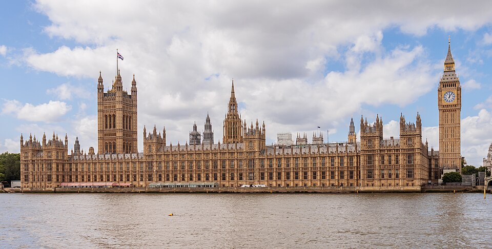 A photograph of Palace of Westminster