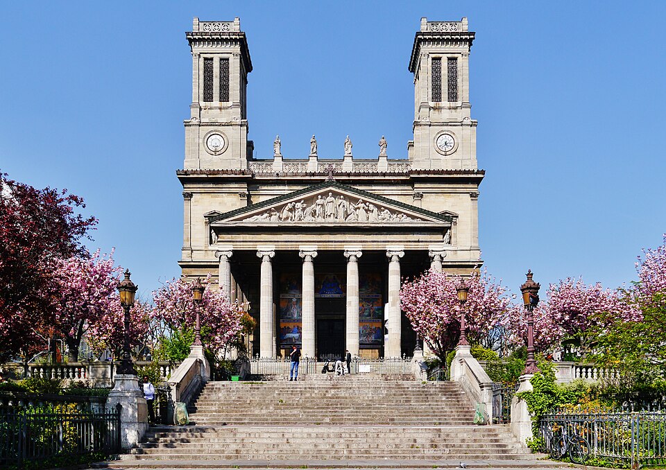 A photograph of Saint-Vincent-de-Paul church