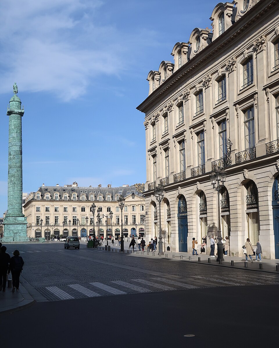 A photograph of place Vendôme
