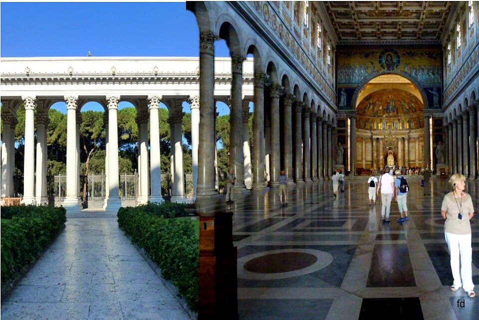 A photograph of Basilica of Saint Paul outside the Walls