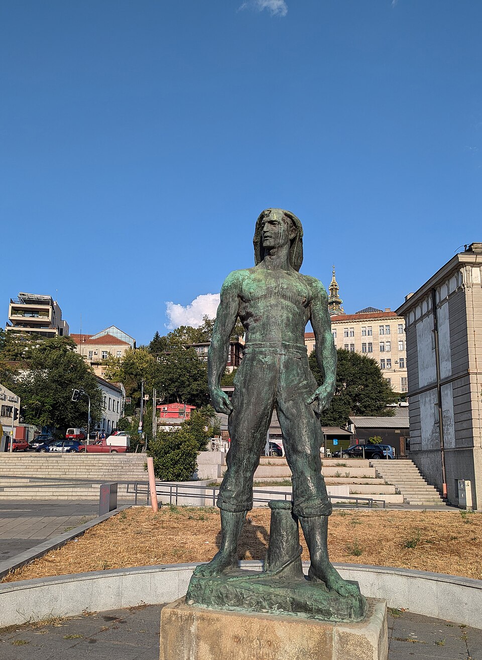 A photograph of Monument to fallen coastal workers