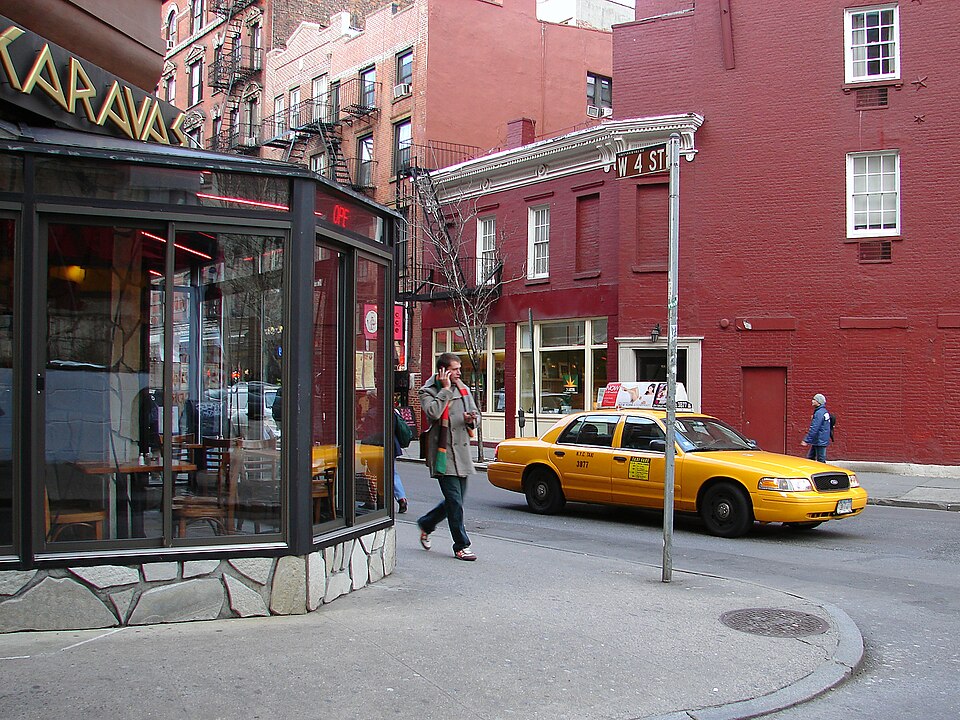 A photograph of Greenwich Village