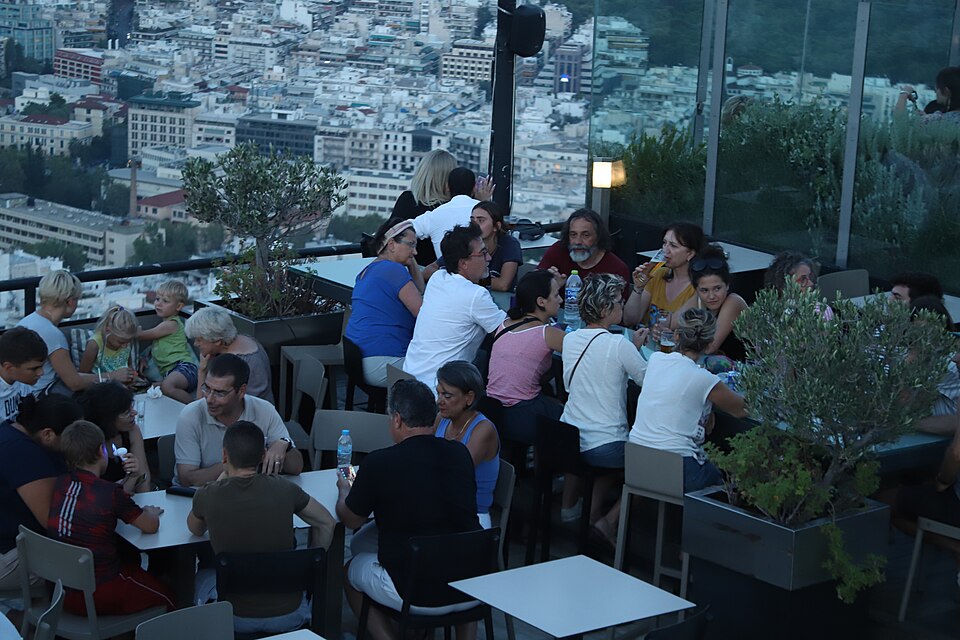 A photograph of Mount Lycabettus