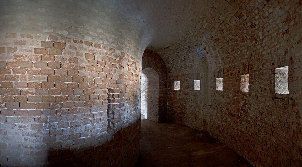 A photograph of Fort Treporti