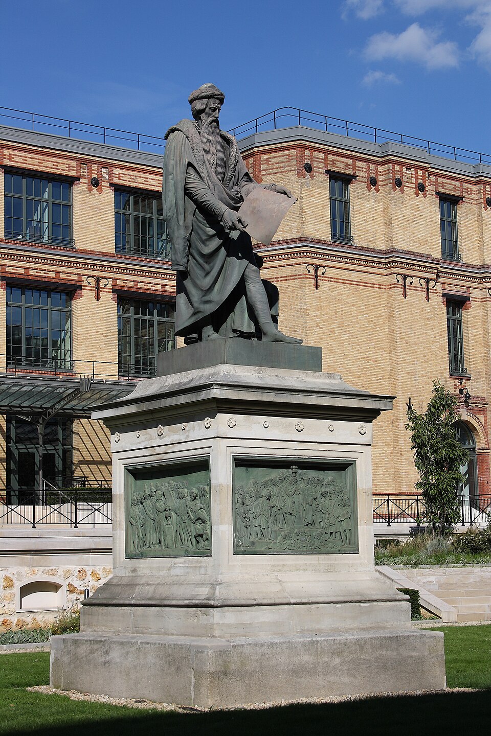 A photograph of Johannes Gutenberg