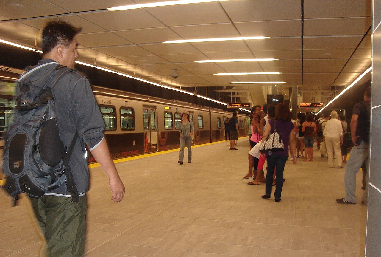 A photograph of Waterfront station
