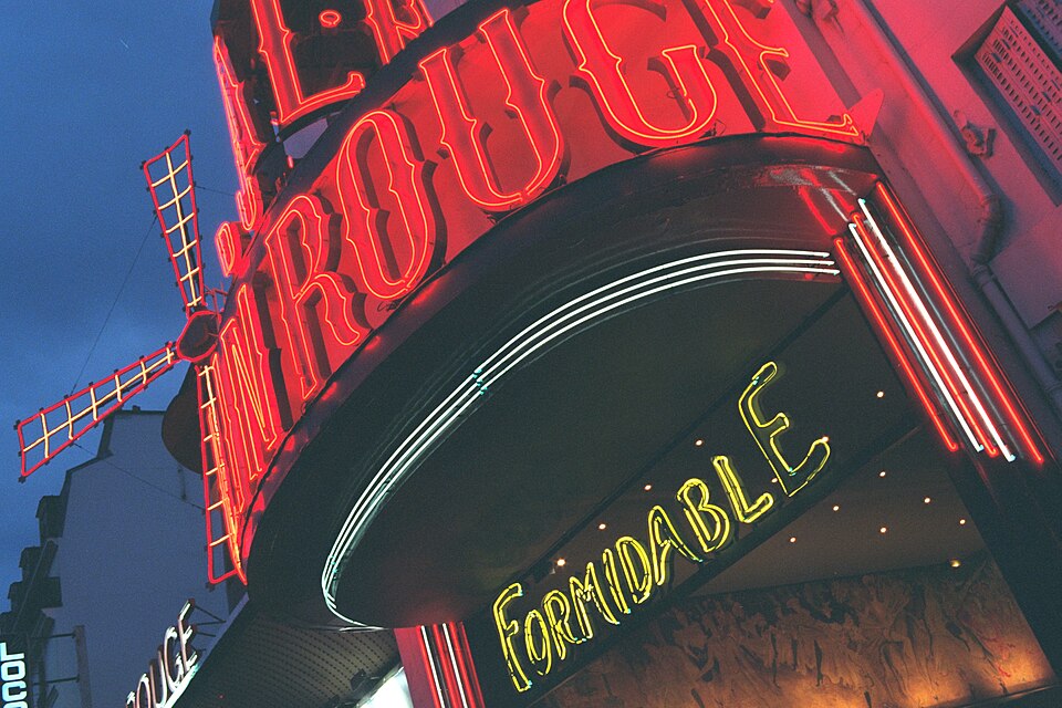A photograph of Moulin Rouge