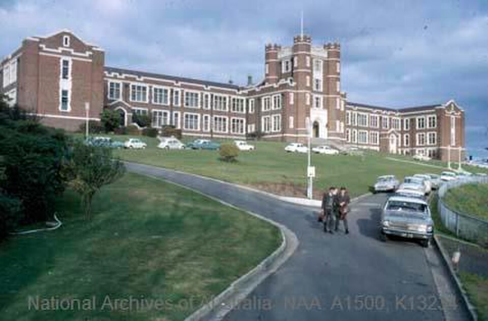 A photograph of Melbourne High School