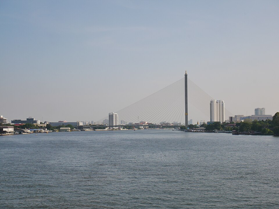 A photograph of Rama VIII Bridge
