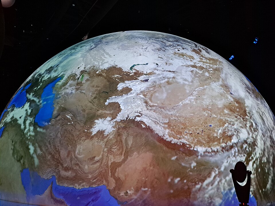 A photograph of Shanghai Planetarium