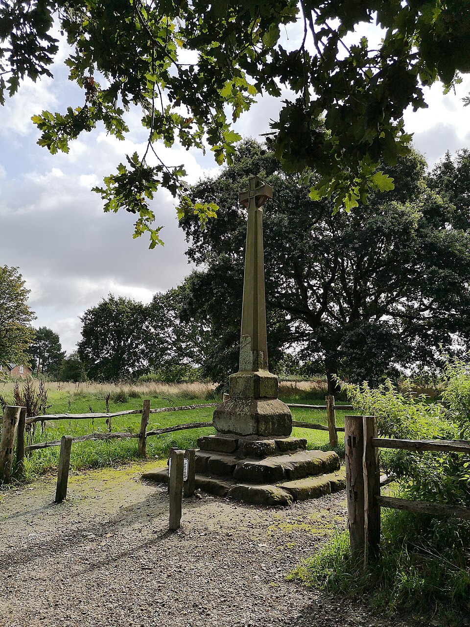 A photograph of Styal Cross