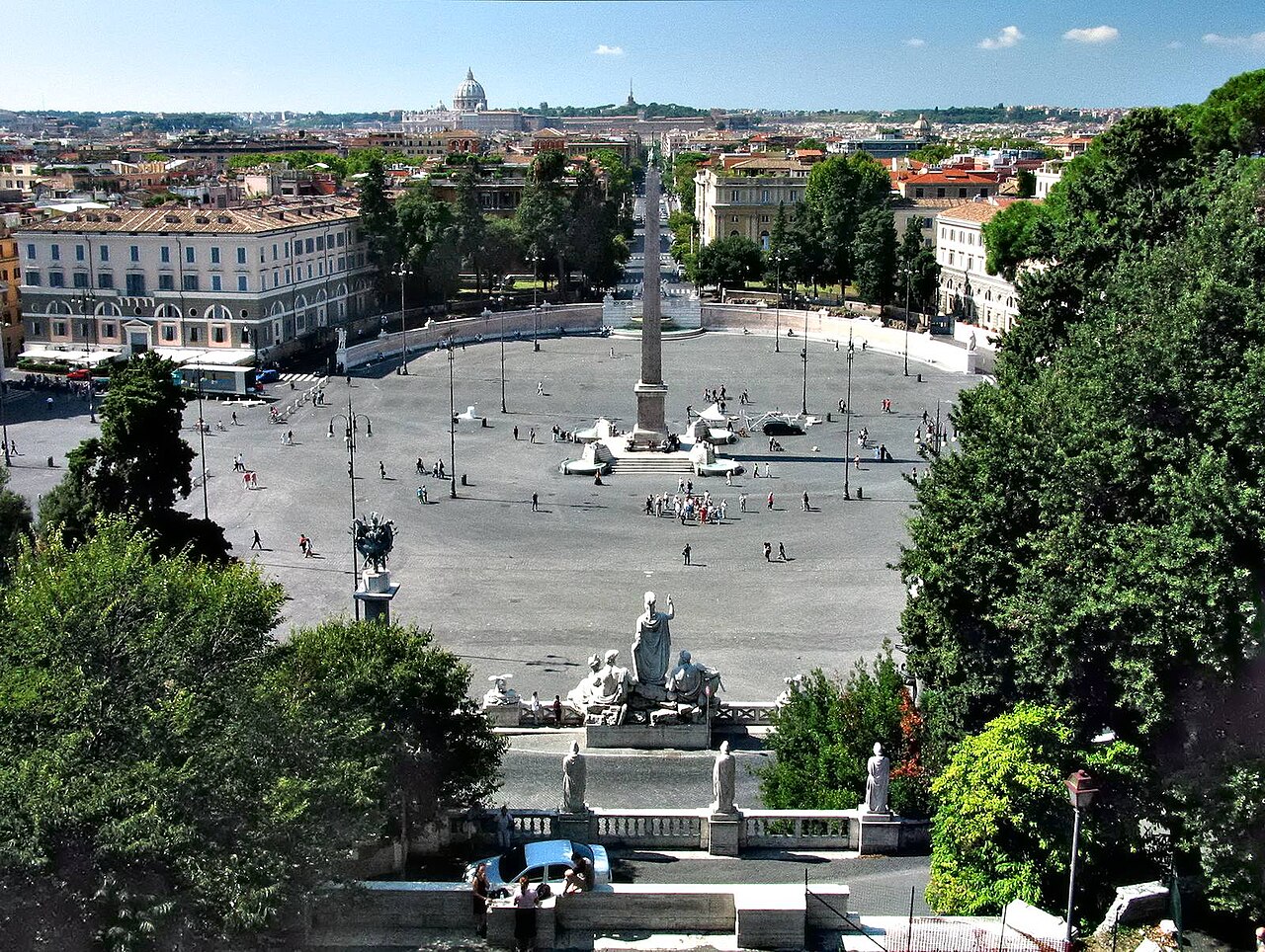 Ein Foto von Piazza del Popolo