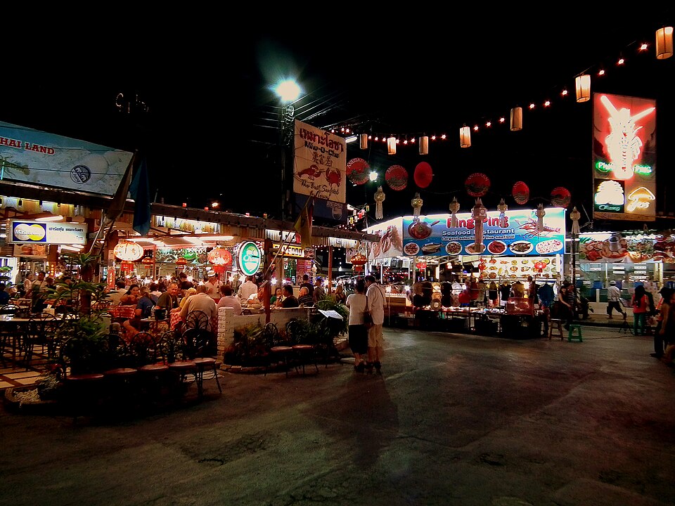 A photograph of Chiang Mai Night Bazaar