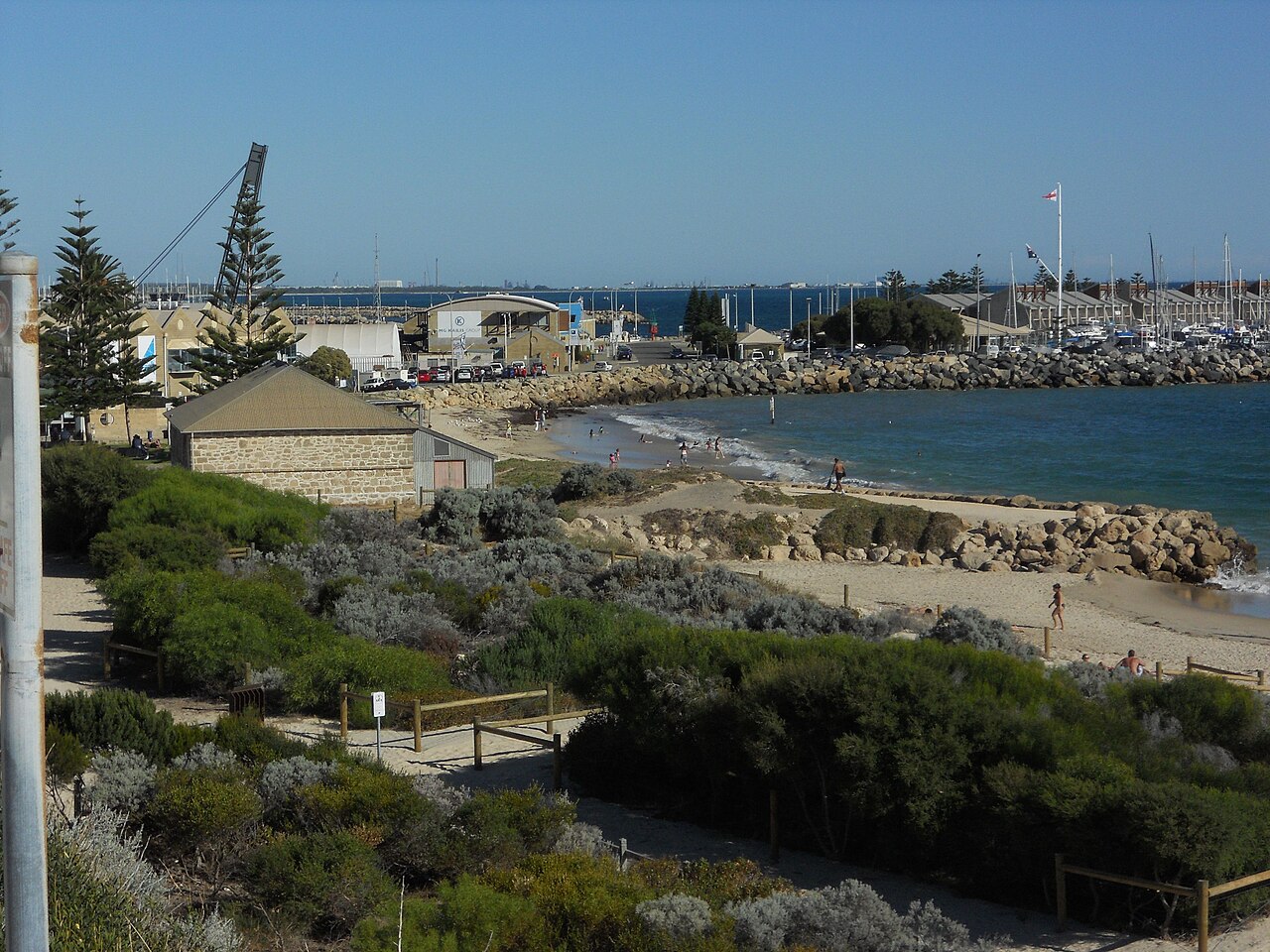 A photograph of Fremantle Fishing Boat Harbour