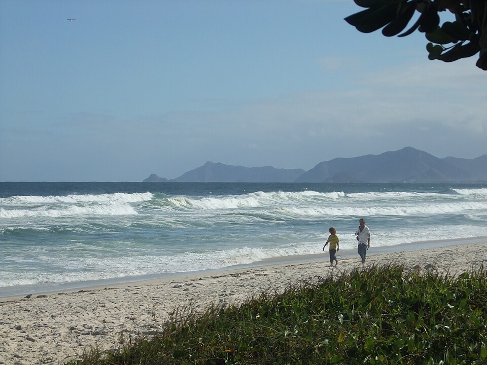 A photograph of Barra da Tijuca Beach