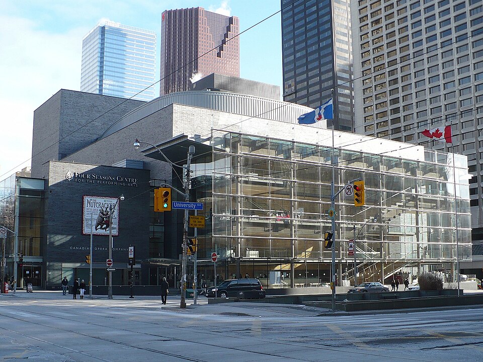 A photograph of Four Seasons Centre for the Performing Arts