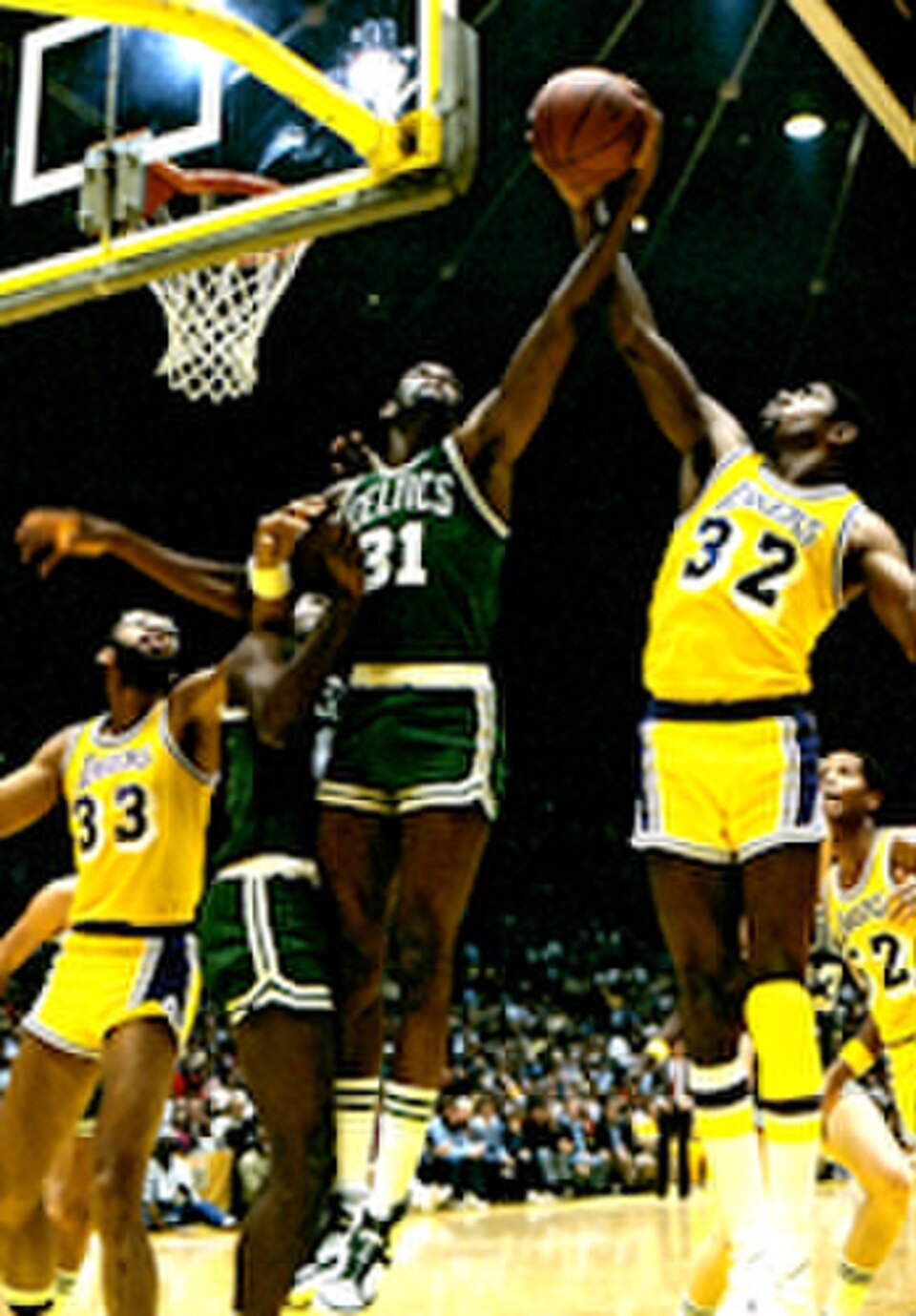 A photograph of Magic Johnson